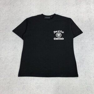 Fear of God Essentials Black And White Slogan Trend T Shirt